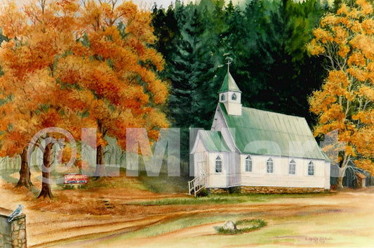 "St. John's Episcopal Church" - Valle Crucis, NC Photographic Print